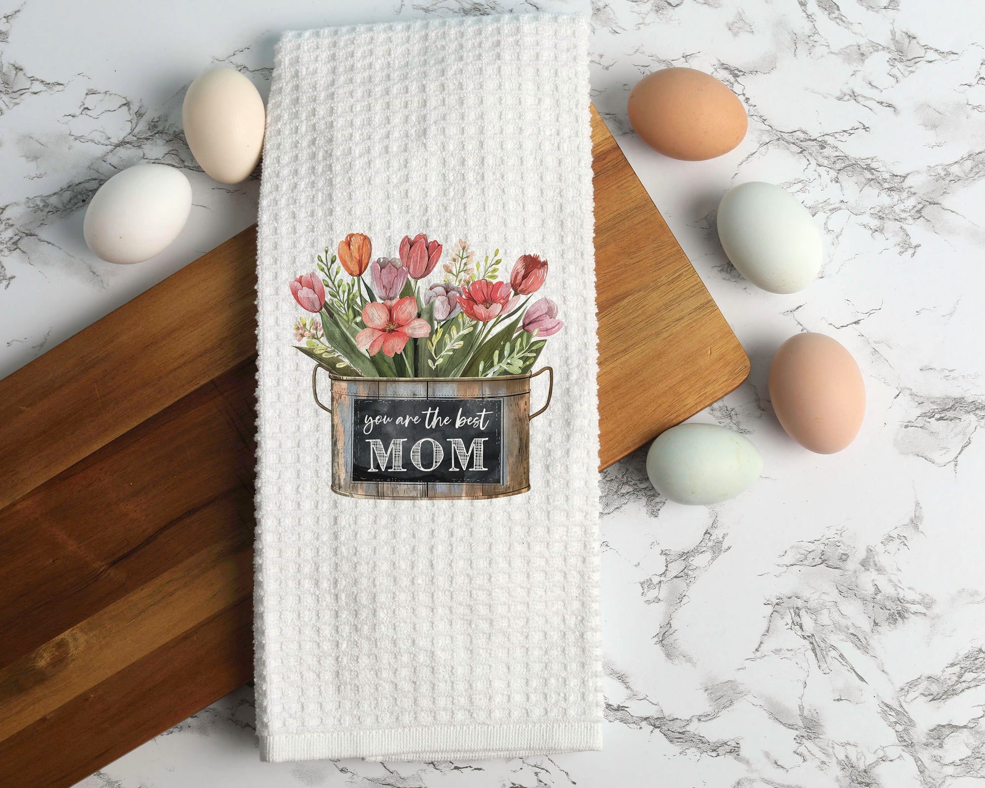 Floral Best Mom Towel