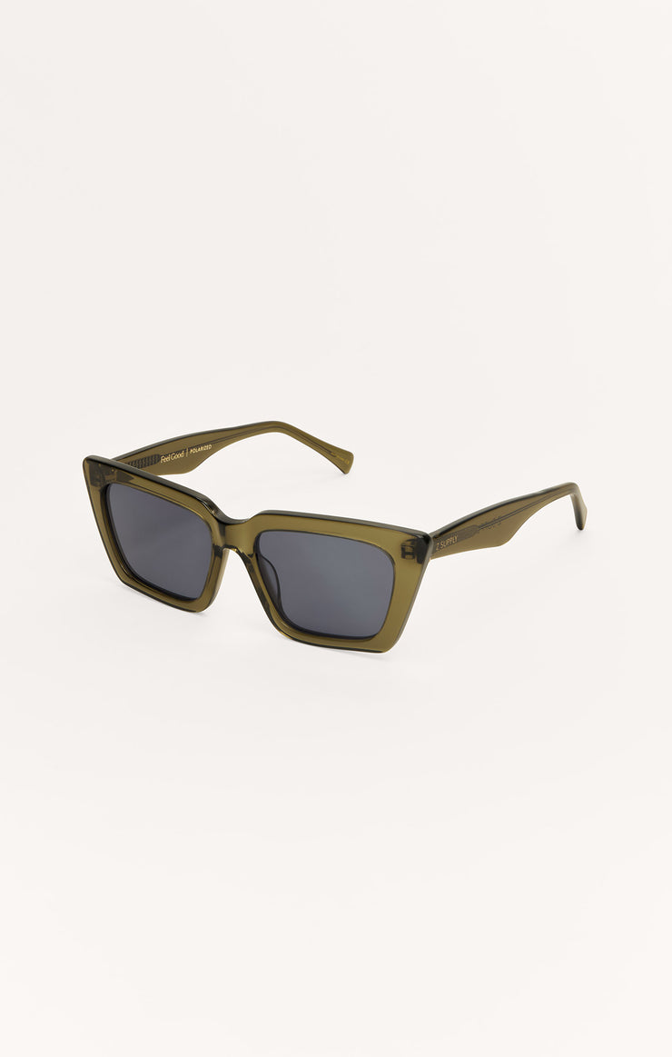 Feel Good Polarized Sunglasses - Moss Grey