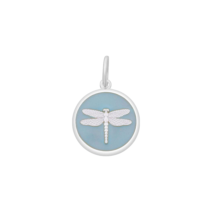 Dragonfly Silver Pale Blue Small