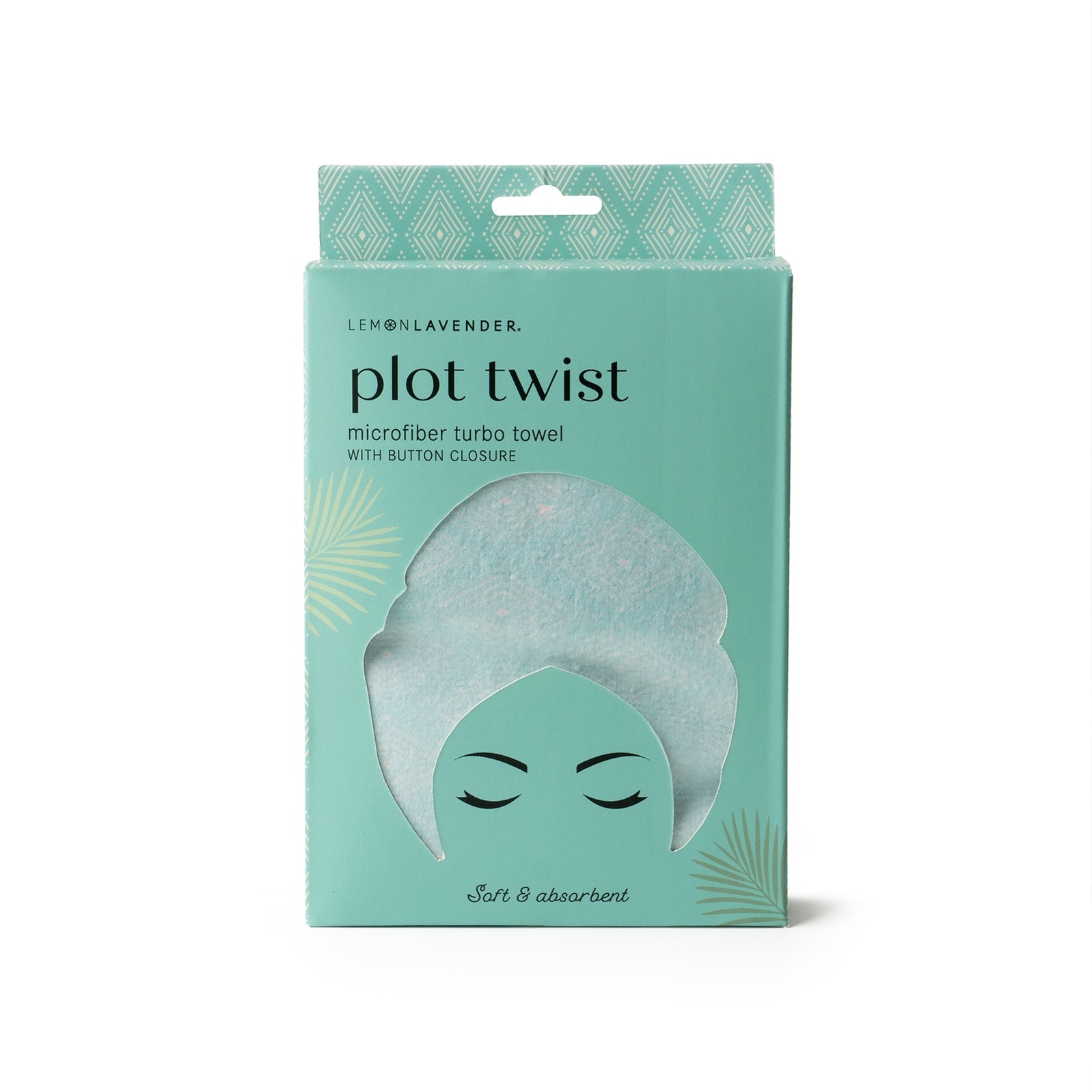 Lemon Lavender Plot Twist Turbo Towel - 6 Patterns