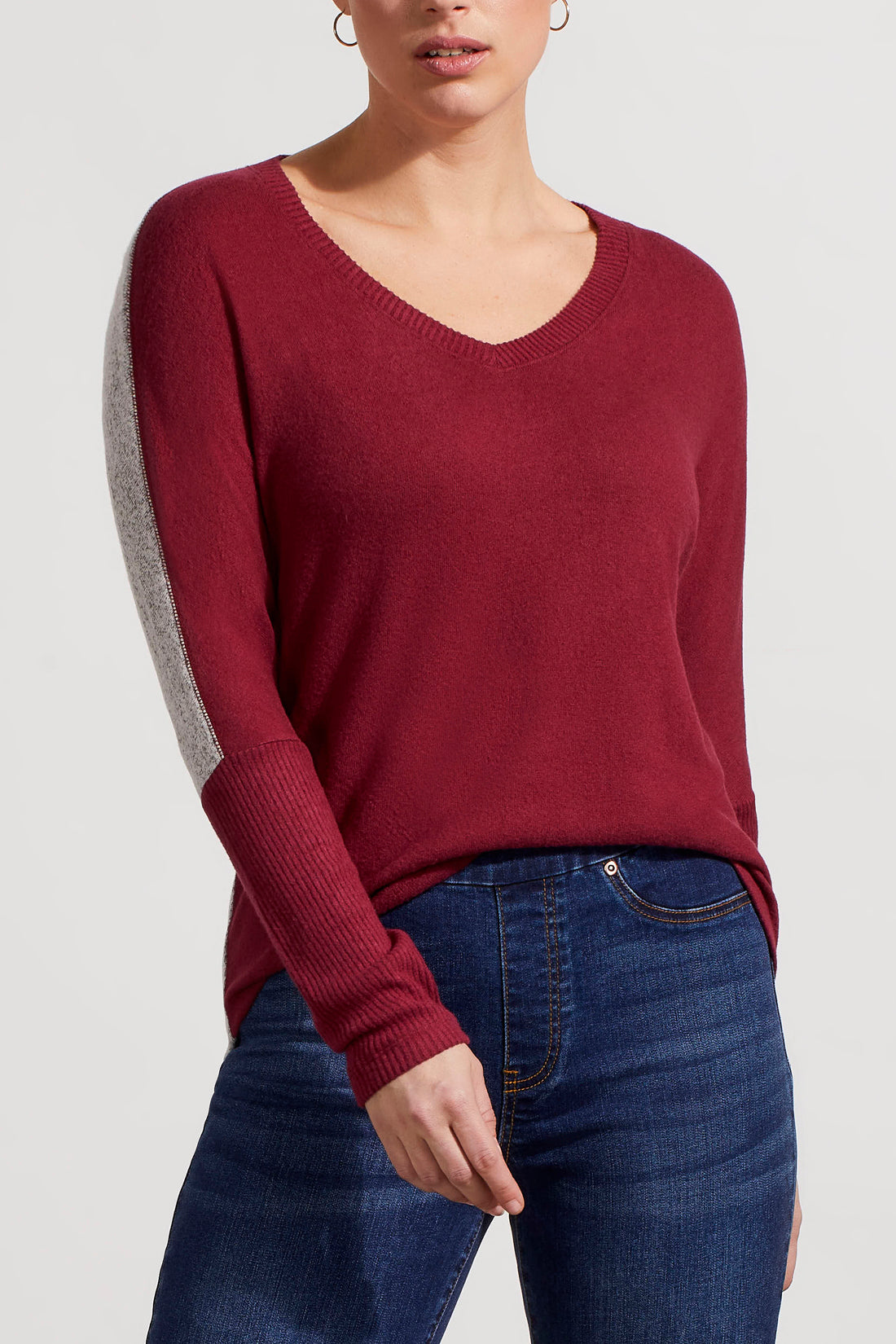 Longsleeve V-Neck Top Combo - TWO COLORS