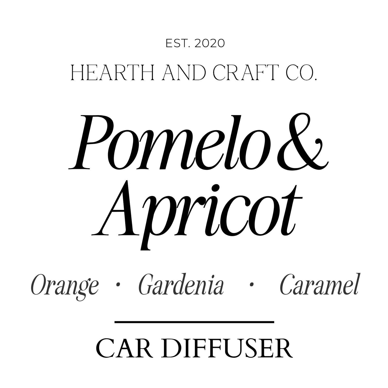 Pomelo & Apricot Car Diffusers