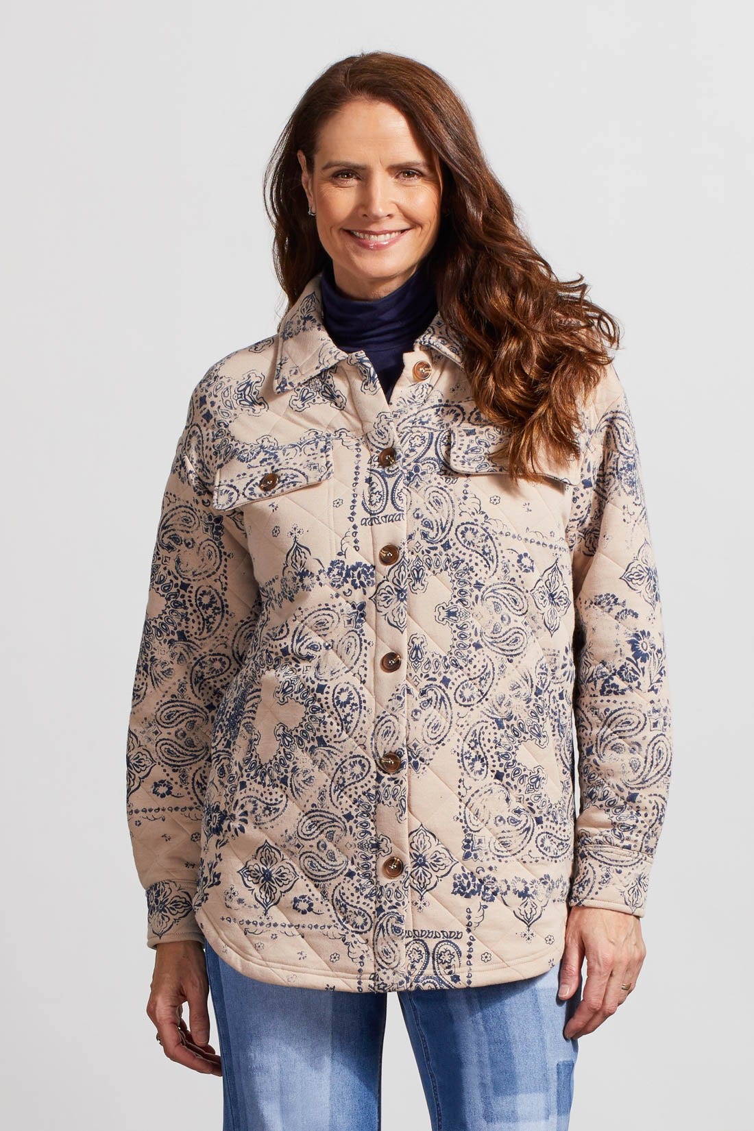 Quilted Printed Shacket