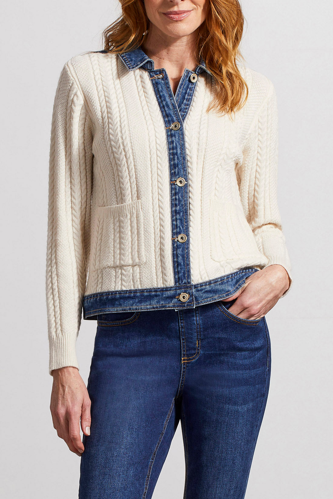 Denim & Sweater Jacket