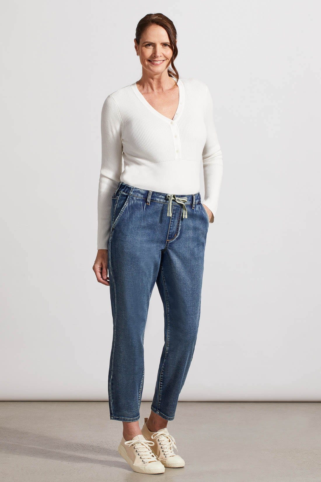 Audrey Jogger Tapered Ankle w/Drawcord - FINAL SALE