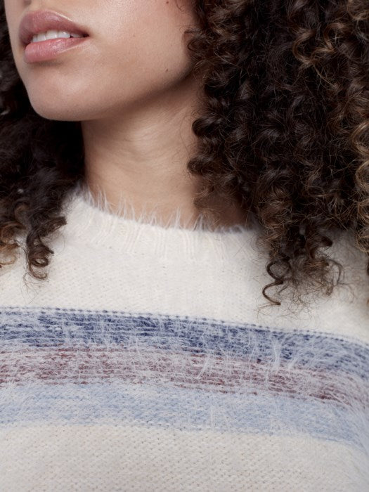 Multi Eyelash Stripe Sweater