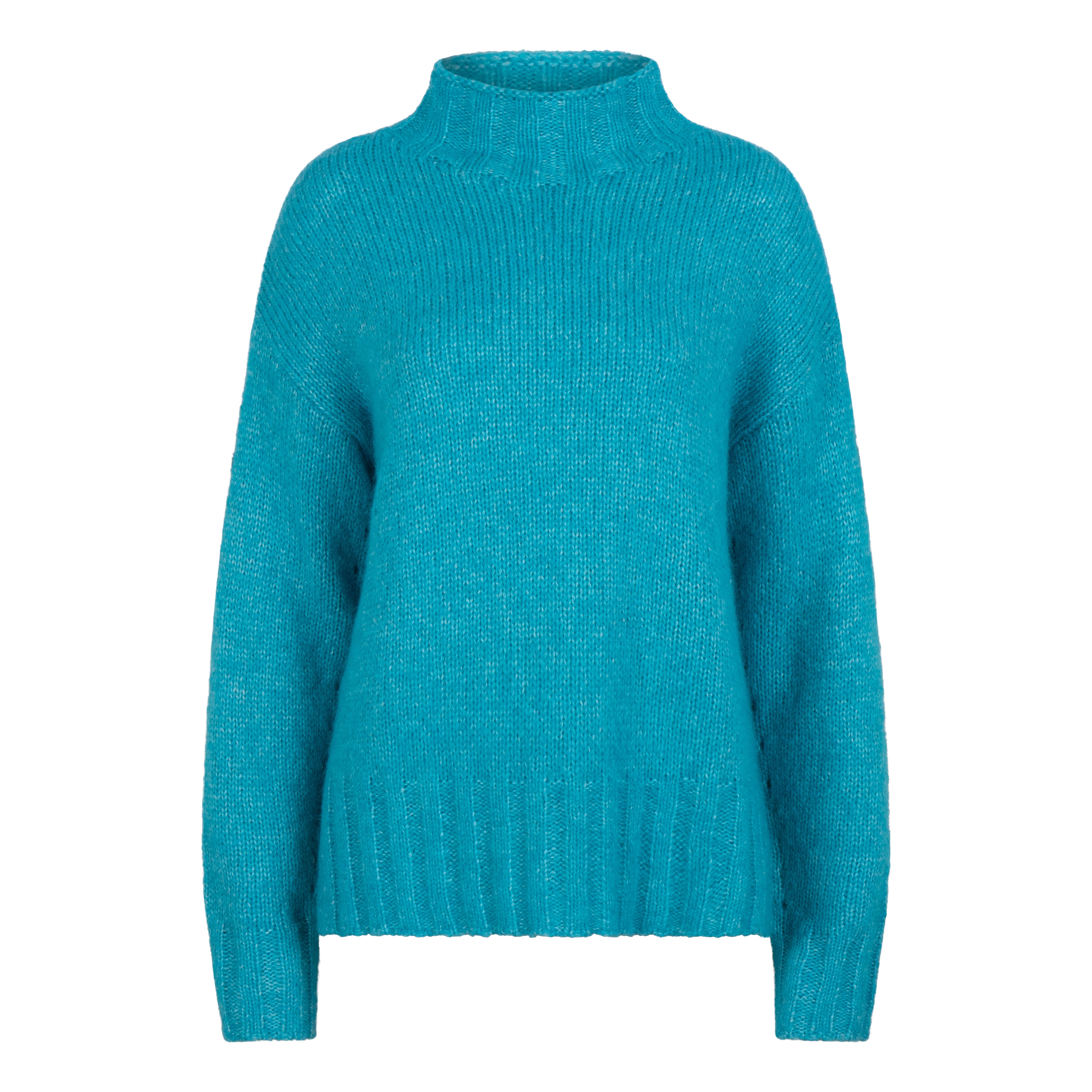 Blue High Collar Sweater - FINAL SALE