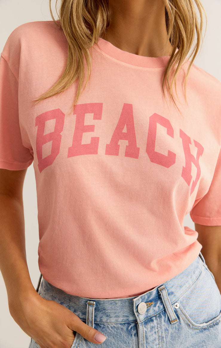 Summer Peach Beach Boyfriend Tee