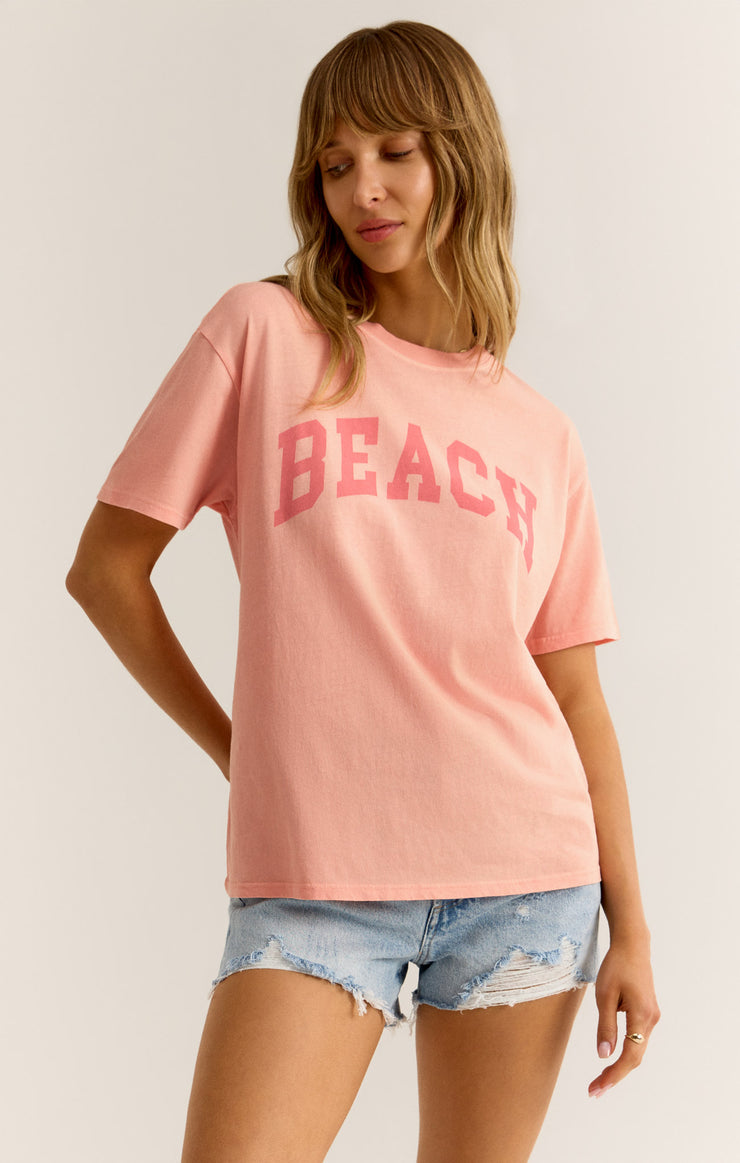 Summer Peach Beach Boyfriend Tee