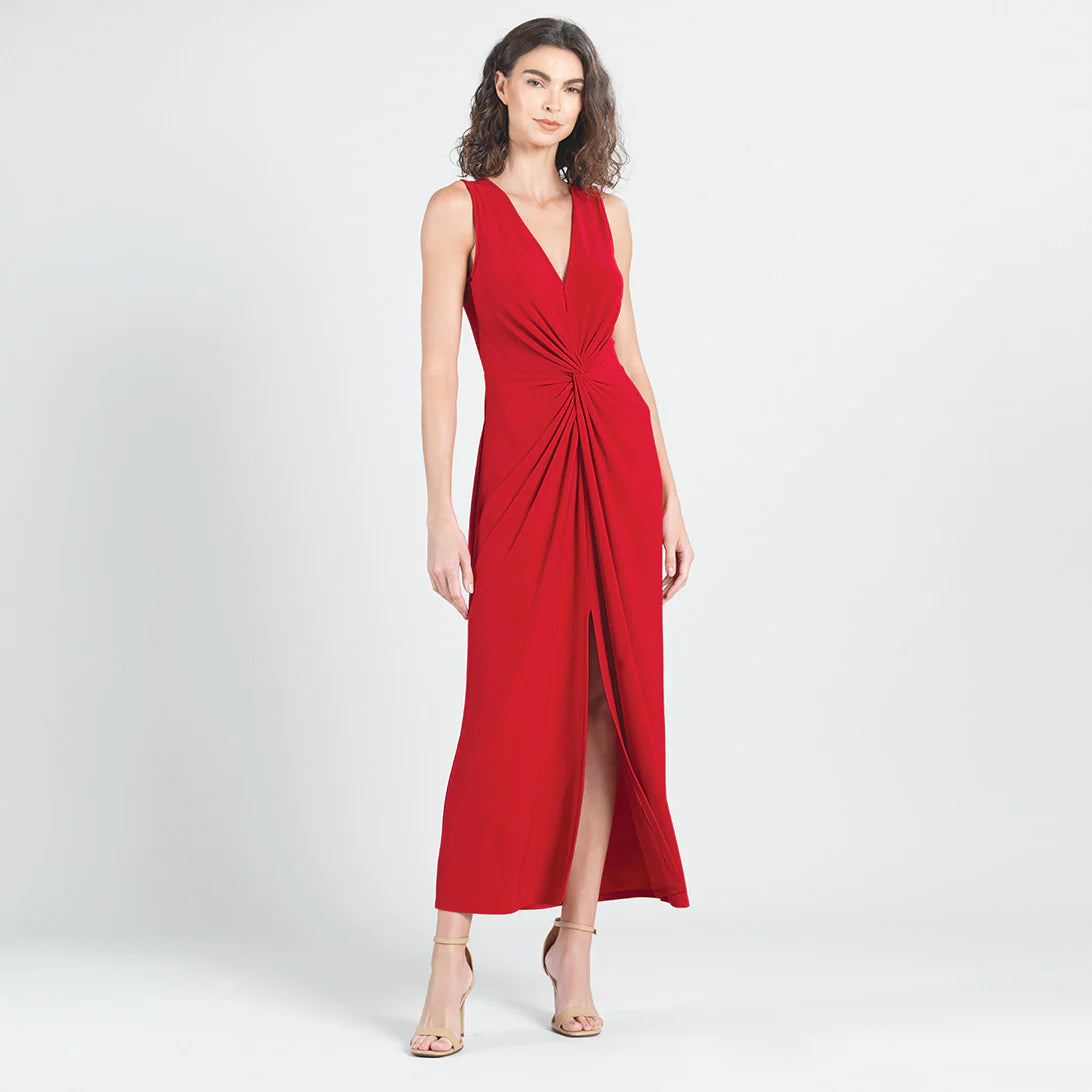 Red Center Slit Maxi Dress - FINAL SALE
