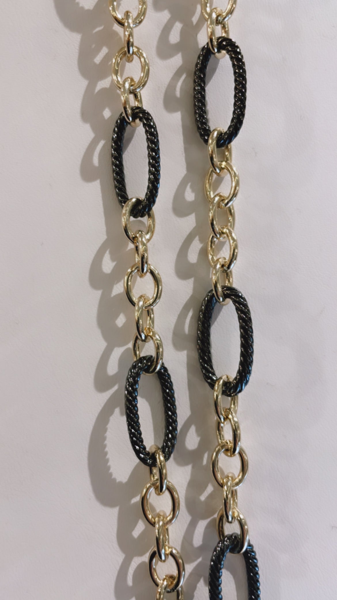 Hematite Gold Cable 36"
