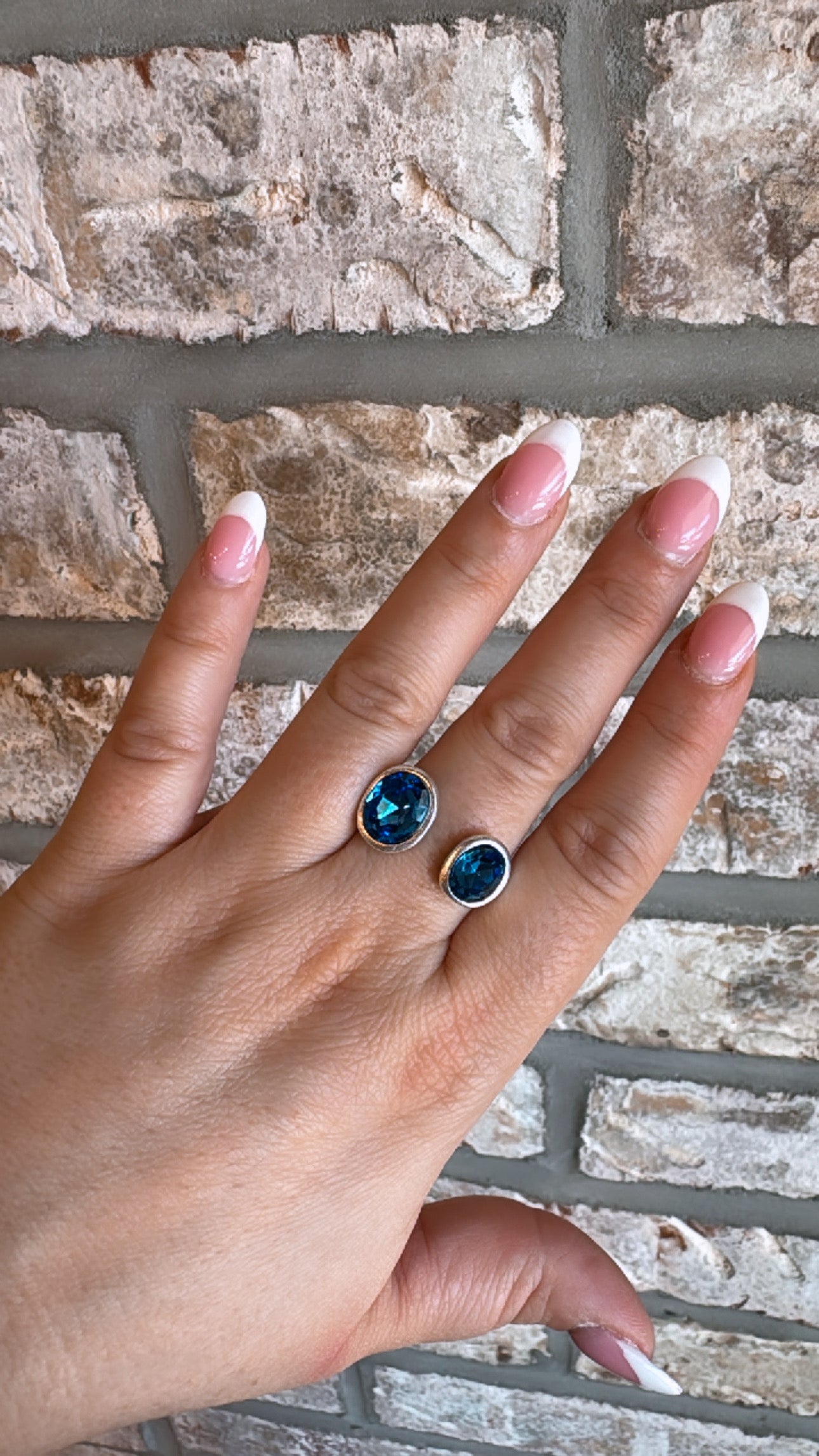 Io Ring - Night Blue Crystal