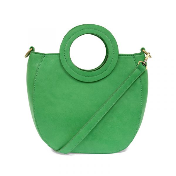 Green Coco Circle Handle Handbag