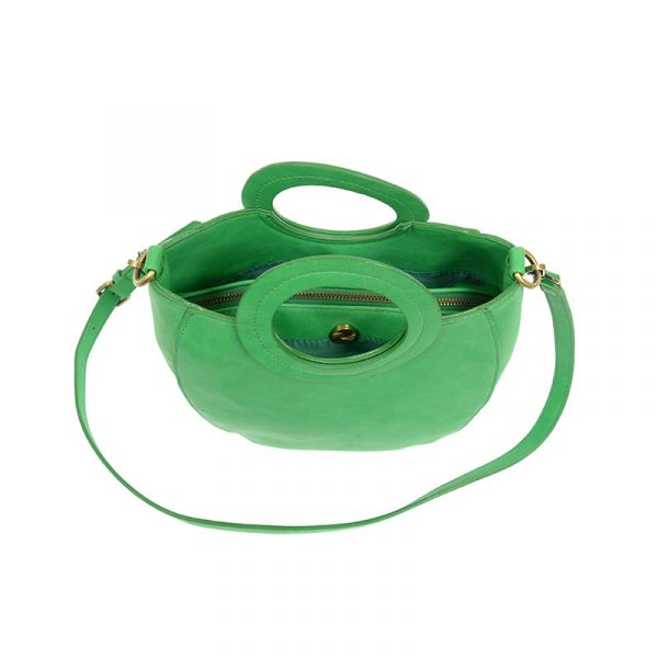 Green Coco Circle Handle Handbag