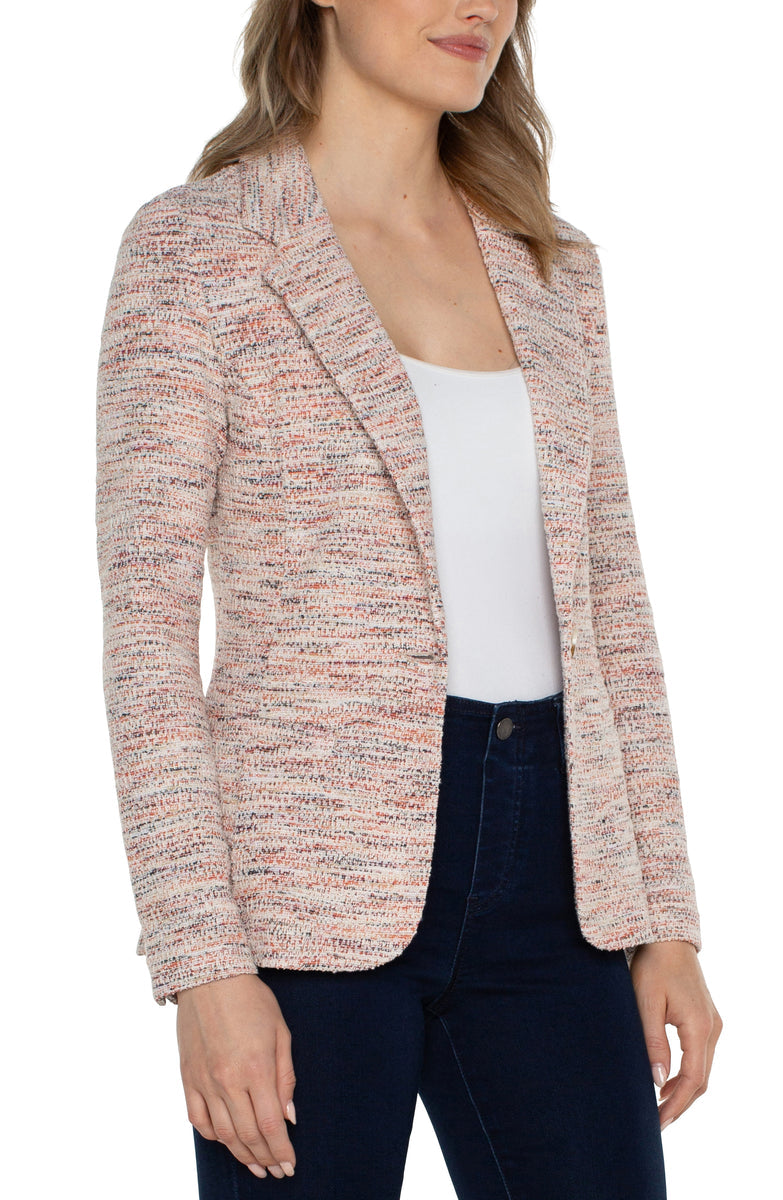Lava Flow Boucle Fitted Blazer