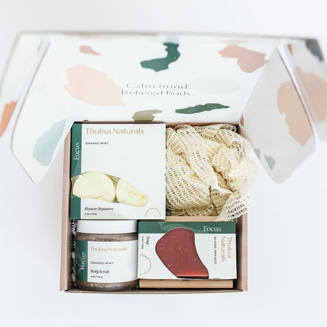 Instant Spa in a Box Christmas Gift Set - Orange Mint