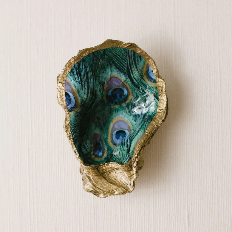 Featured Blue Peacock Oyster Ring Dish