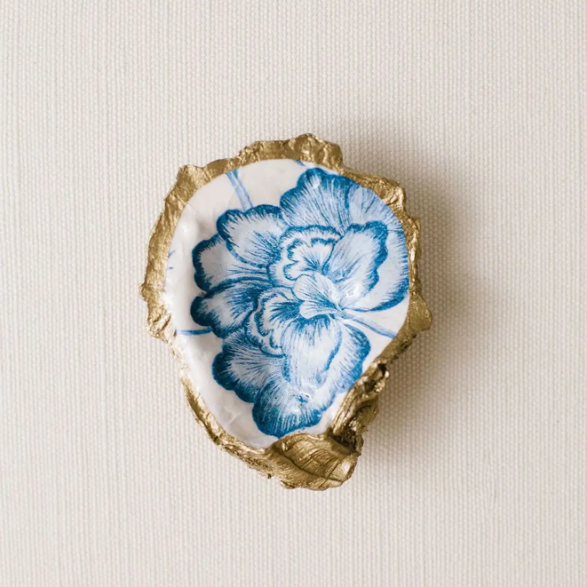 Peony Bloom Oyster Ring Dish
