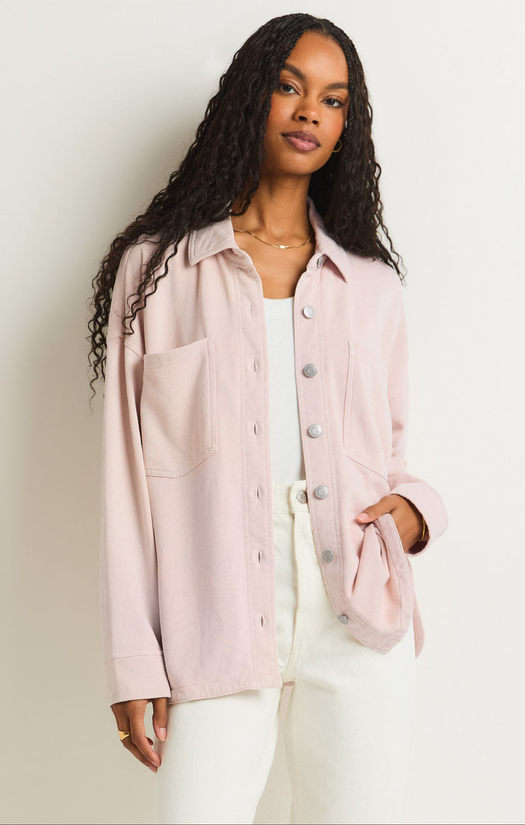 All Day Knit Jacket Rose