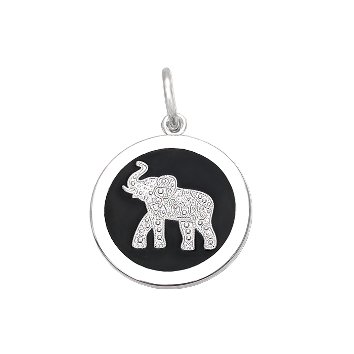 Elephant Silver Black Medium