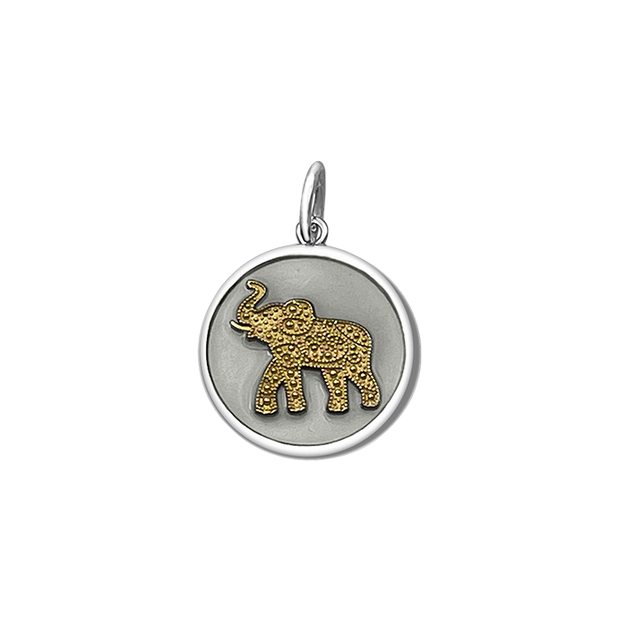 Elephant Silver Pewter Small