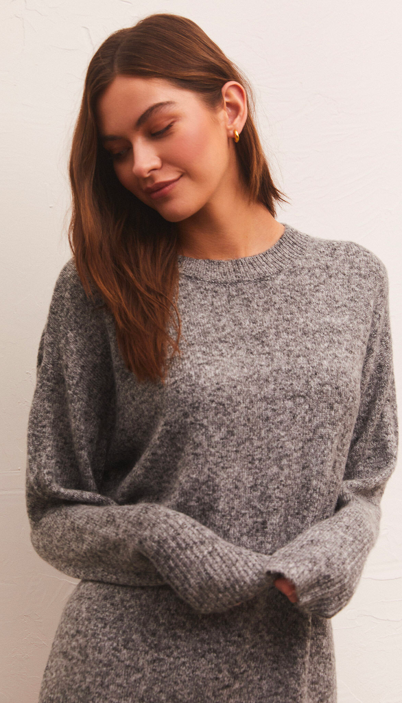 Heather Grey Silas Pullover Sweater
