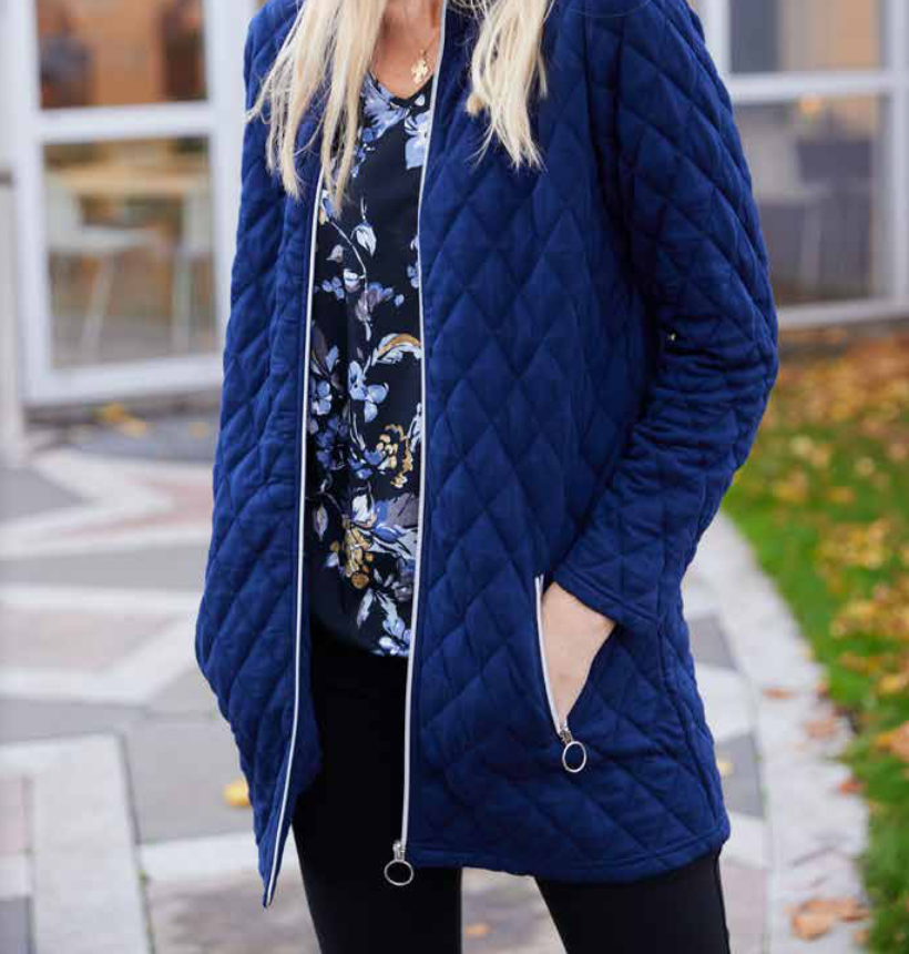 Navy Quilted Jacket - FINAL SALE