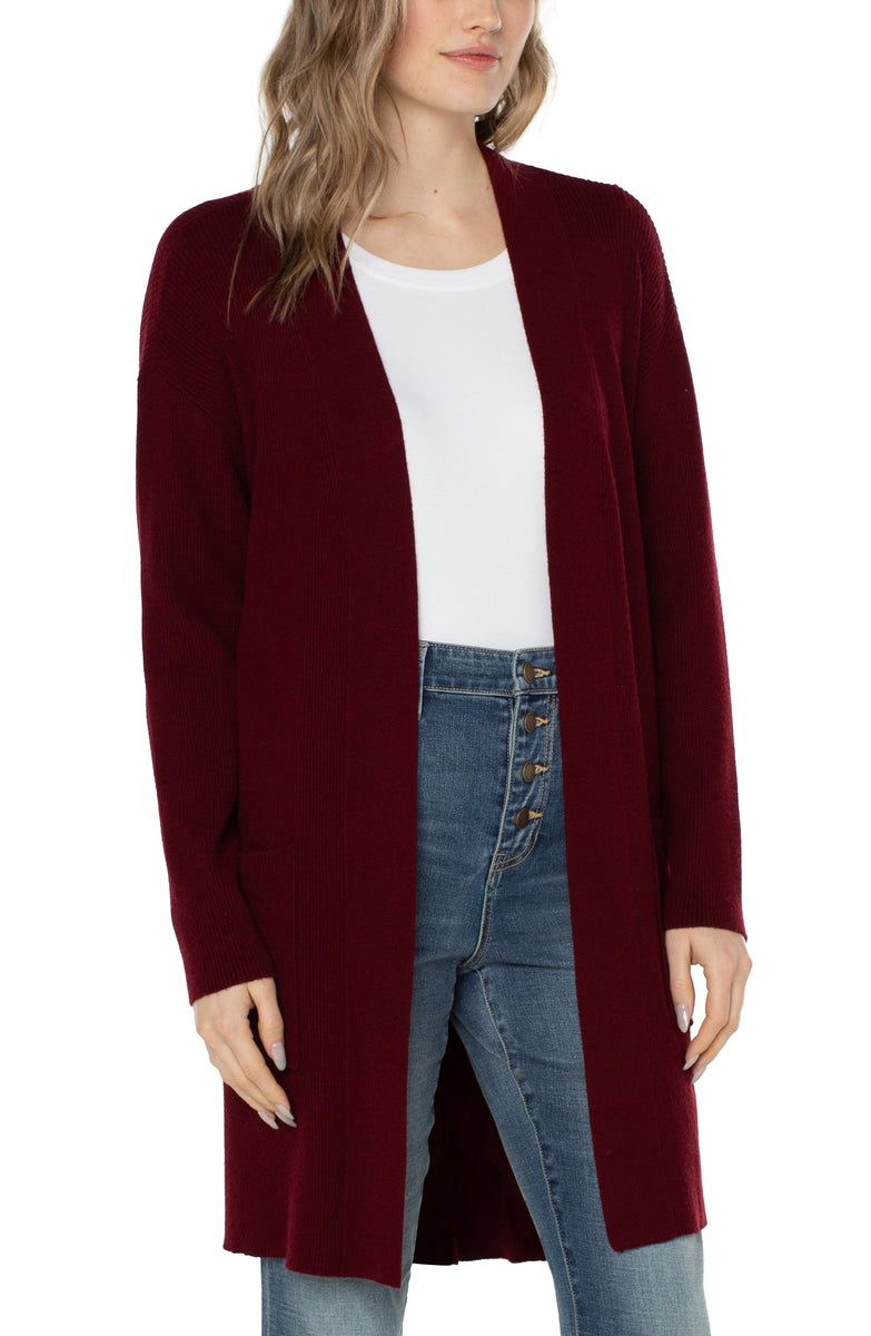 Open Front Cardigan Sweater - TWO COLORS AVAILABLE - FINAL SALE