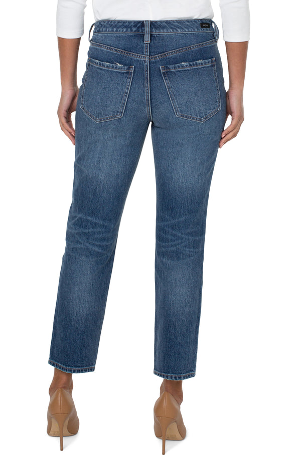 High-Rise Non-Skinny Skinny w/Exposed Button Fly 28" - FINAL SALE