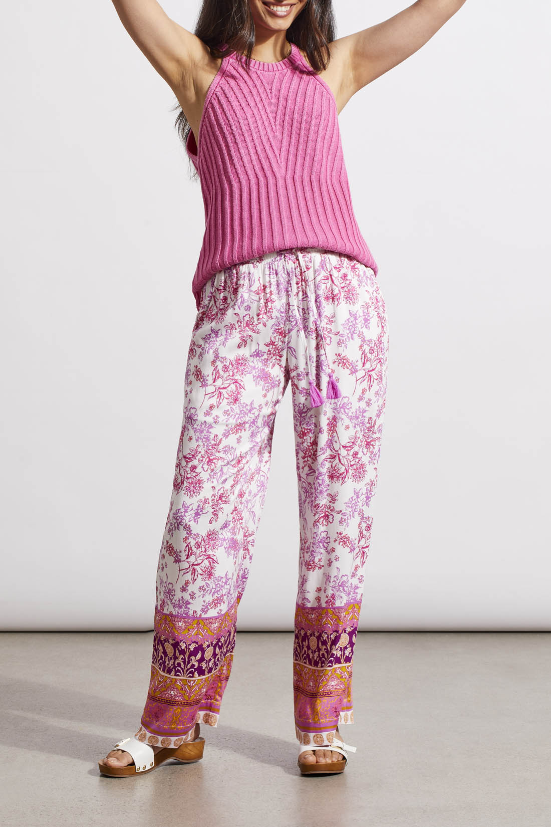 Silky Pink Printed Pant
