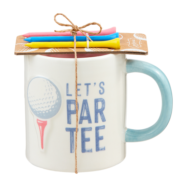 Lets Par-Tee Mug & Golf Tee Set