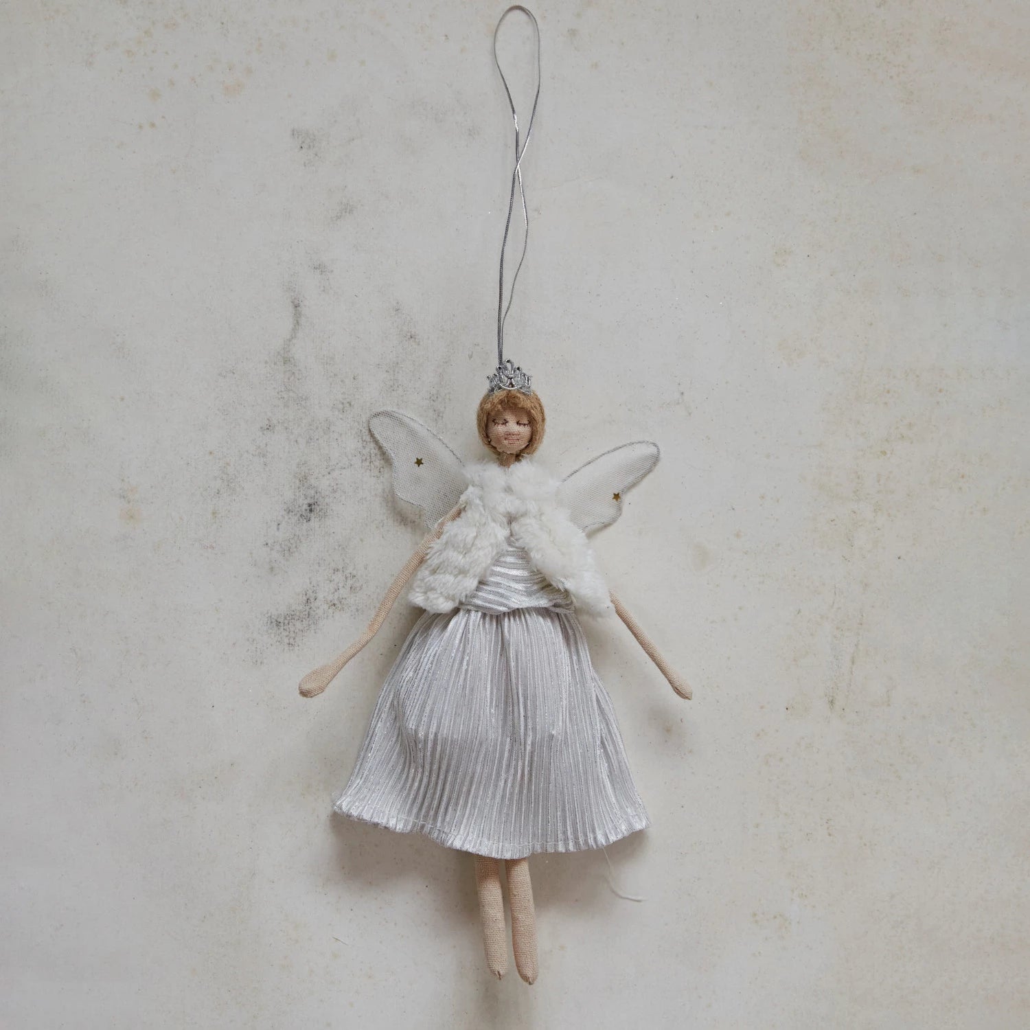 Fabric Glitter Angel Ornament - FINAL SALE