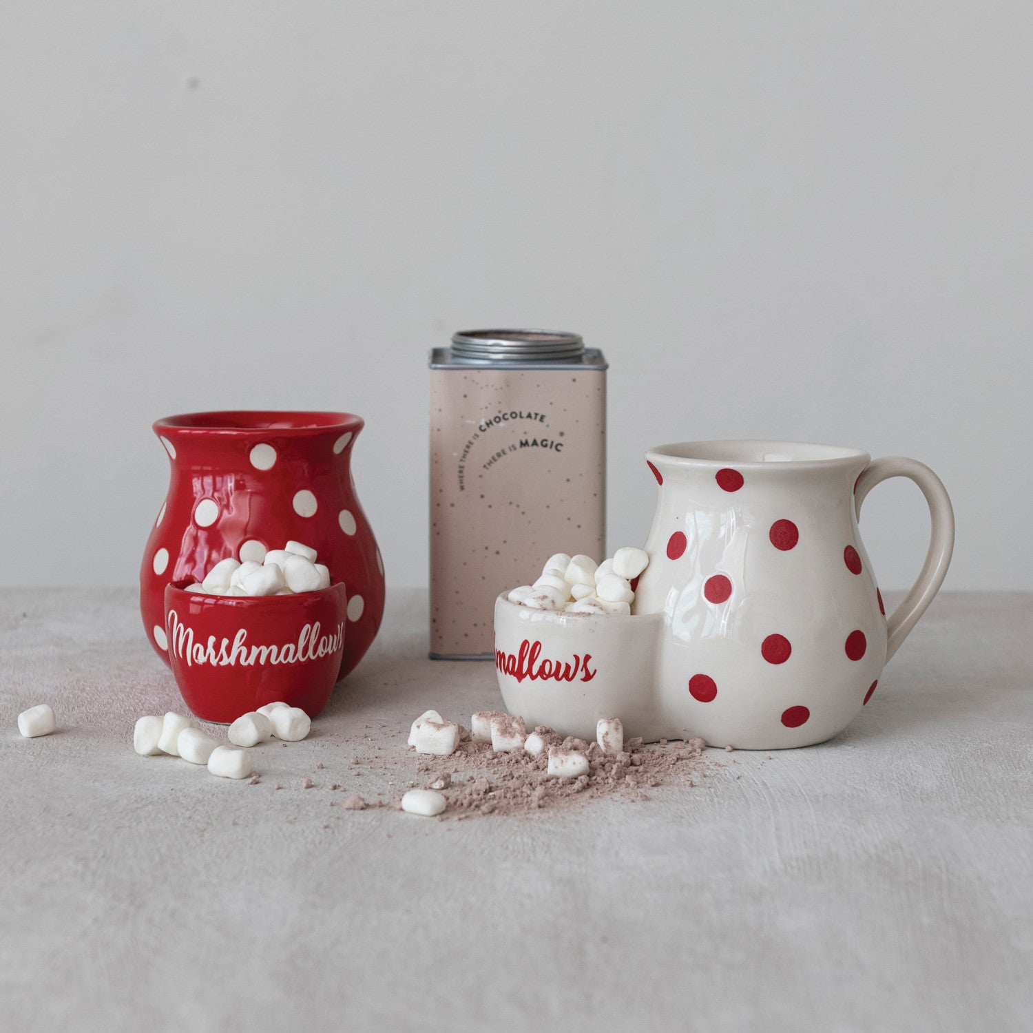 18oz Cozy Hot Cocoa Mug - Holds Marshmallows (1 White Mug Left) - FINAL SALE