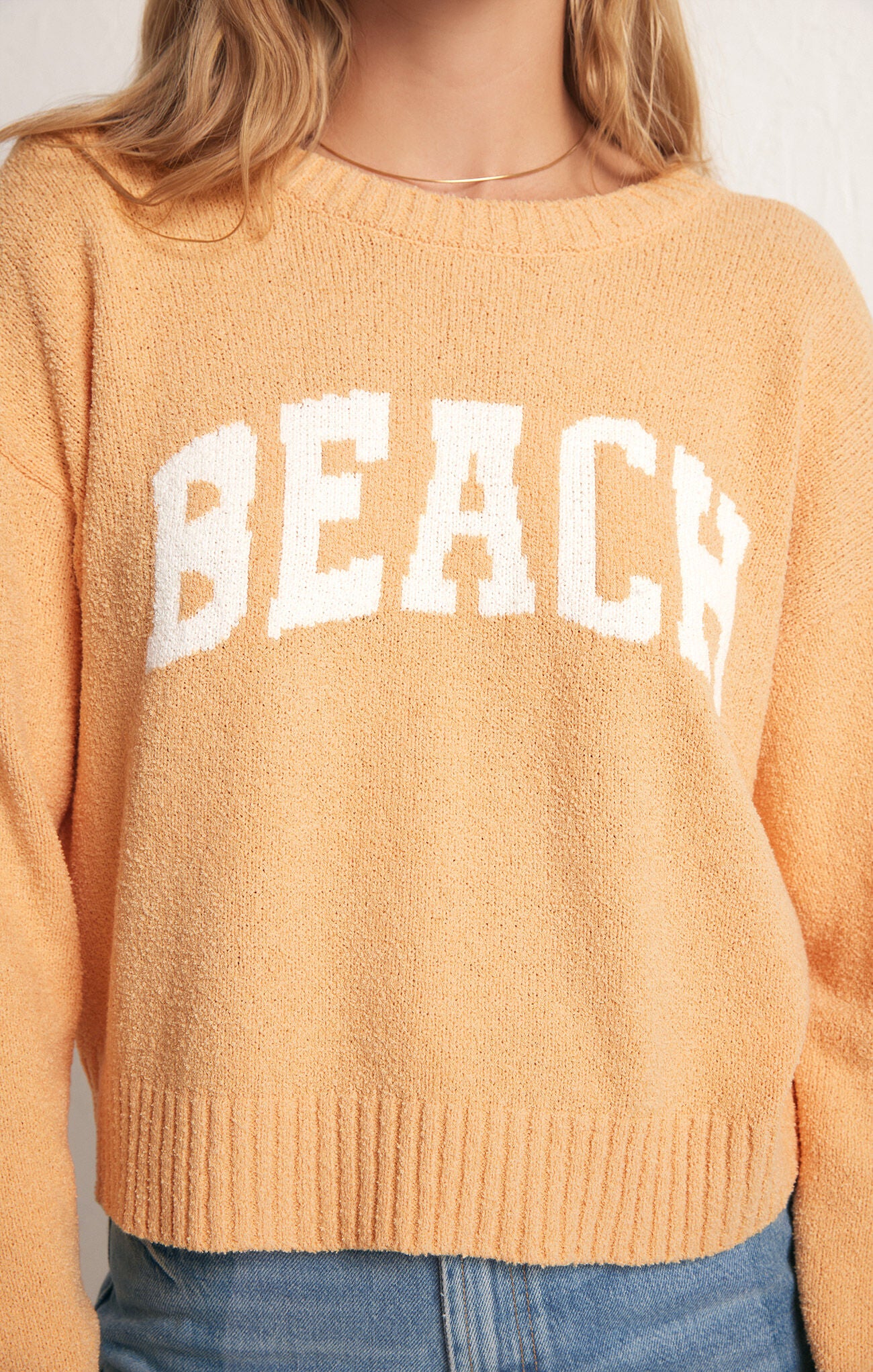 BEACH Sweater Orange Cream - FINAL SALE