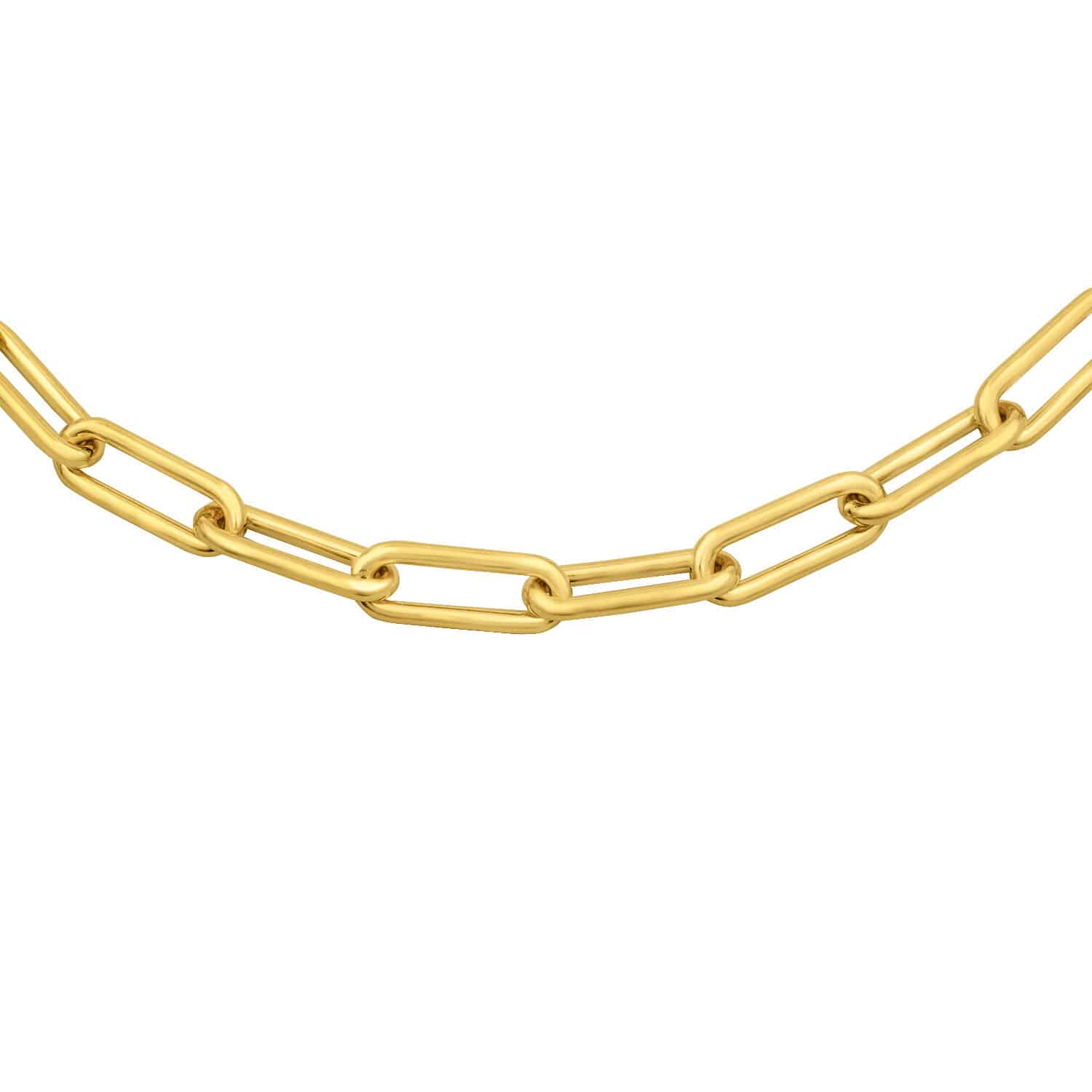 Gold Oval Chain 5.2mm 18"