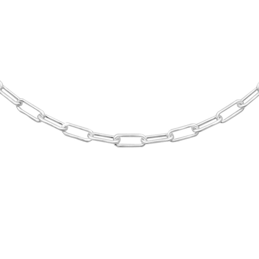 Silver Oval Chain 3.5mm 18"