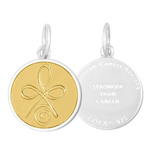 American Cancer Society Celtic Knot Gold Center Small